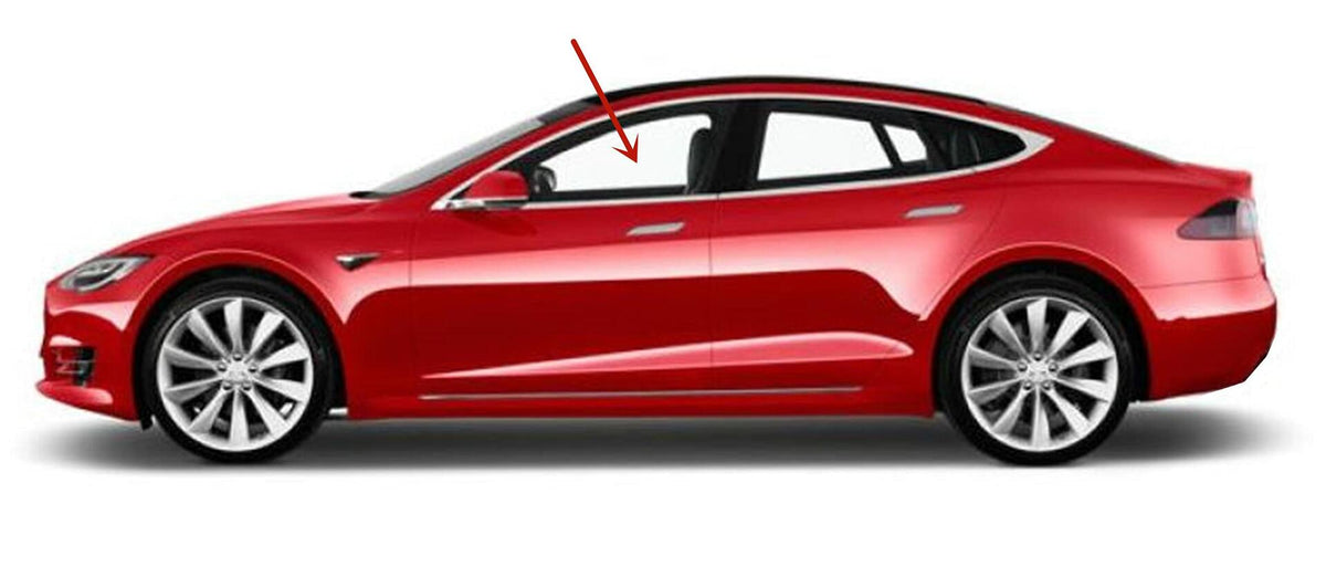 Driver Left Side Front Door Window Door Glass Compatible with Tesla Model S 2012-2025 Models