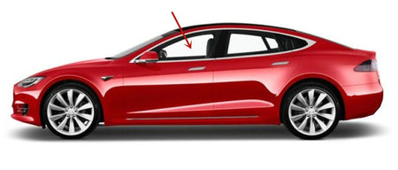 Driver Left Side Front Door Window Door Glass Compatible with Tesla Model S 2012-2025 Models