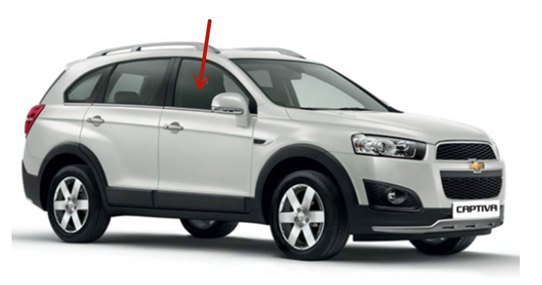 Passenger Right Side Front Door Window Door Glass Compatible with Chevrolet Captiva Sport/Saturn VUE 2008-2016 4 Door Models
