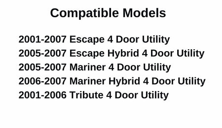 Driver Left Side Front Door Window Door Glass Compatible with Mazda Tribute 2001-2006 Models/Mercury Mariner 2005-2007 Models/Ford Escape 2001-2007 Models