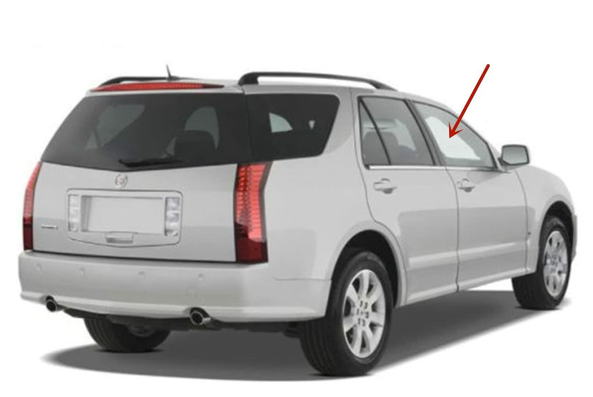 Passenger Right Side Front Door Window Door Glass Compatible with Cadillac SRX 2004-2009 Models