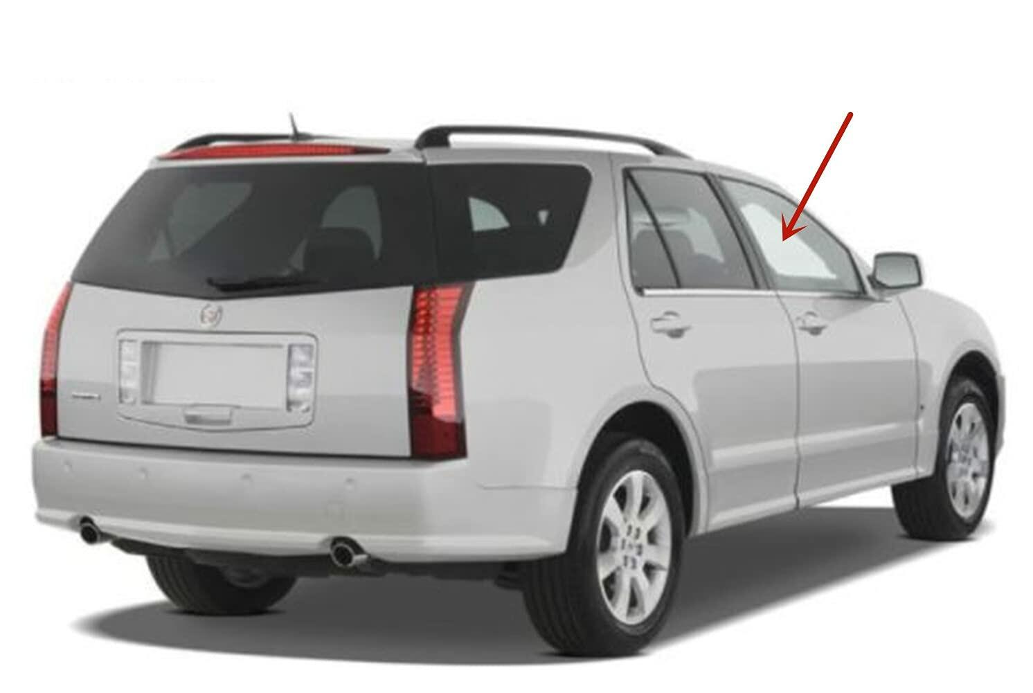 Passenger Right Side Front Door Window Door Glass Compatible with Cadillac SRX 2004-2009 Models