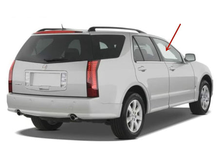 Passenger Right Side Front Door Window Door Glass Compatible with Cadillac SRX 2004-2009 Models
