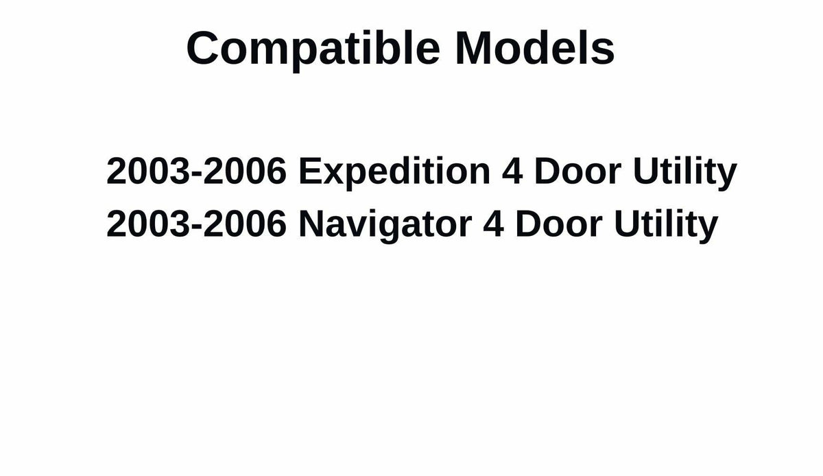 Passenger Right Side Rear Door Window Door Glass Compatible with Ford Expedition/Lincoln Navigator 2003-2006 Models