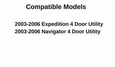 Passenger Right Side Rear Door Window Door Glass Compatible with Ford Expedition/Lincoln Navigator 2003-2006 Models