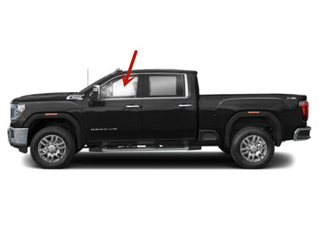 Driver Left Side Front Door Window Door Glass Compatible with Chevrolet Silverado 2500/3500 2020-2026 & GMC Sierra 2500/3500 2020-2026 4-Door Models (Not For 1500)
