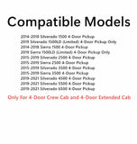 Passenger Right Side Front Door Window Door Glass Compatible with Chevrolet Silverado GMC Sierra 1500 2014-2018 / 1500Limited 2019/2500 3500 2015-2019/4500 5500 6500 2019-2021 4-Door Pickup Models