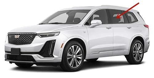 Driver Left Side Rear Door Window Door Glass Privacy Compatible with Cadillac XT6 2020-2025 Models
