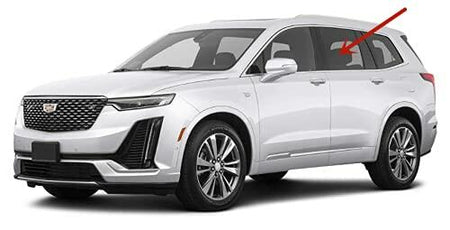 Driver Left Side Rear Door Window Door Glass Privacy Compatible with Cadillac XT6 2020-2025 Models