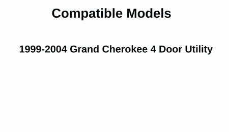 DD9557GTY Passenger Right Side Front Door Window Door Glass Compatible with Jeep Grand Cherokee 1999-2004 Models