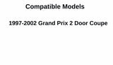 Passenger Right Side Door Window Glass Compatible with Pontiac Grand Prix 2 Door Coupe 1997-2002 Models