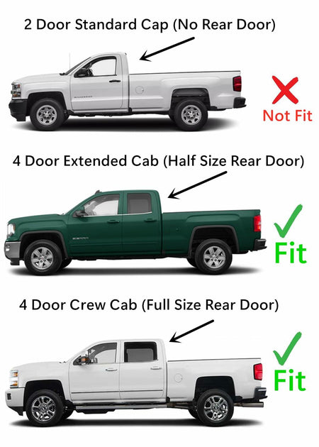 Driver Left Side Front Door Window Door Glass Compatible with Chevrolet Silverado GMC Sierra 1500 2014-2018 / 1500Limited 2019/2500 3500 2015-2019/4500 5500 6500 2019-2021 4-Door Pickup Models