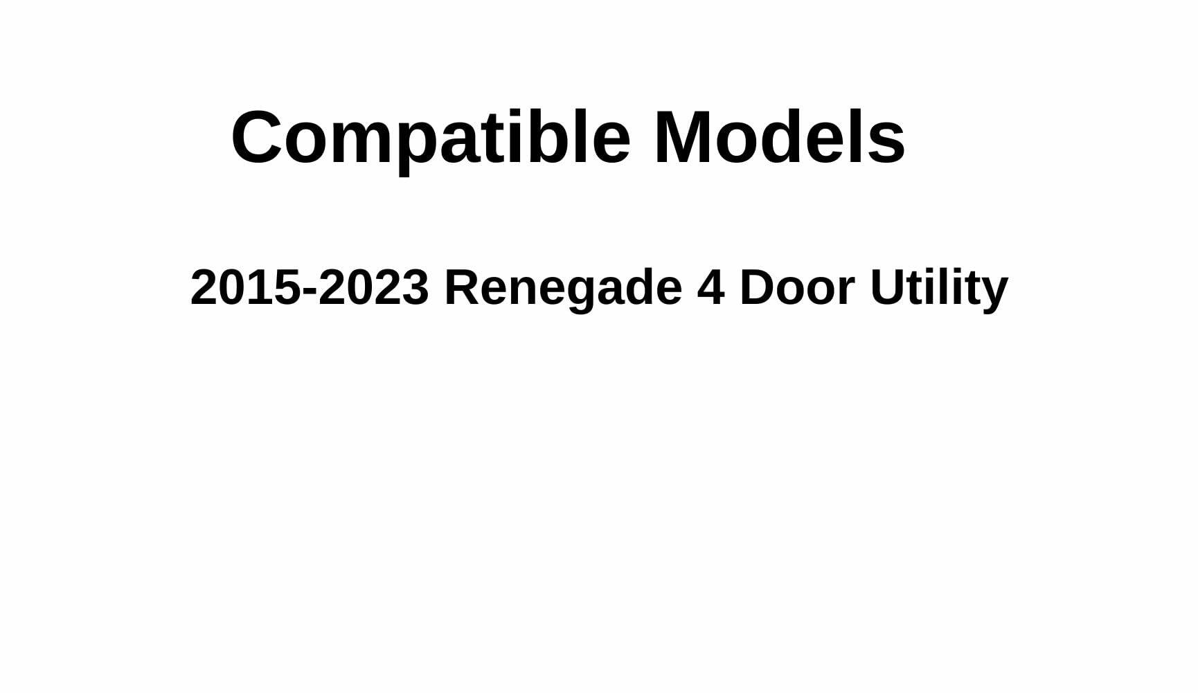 Passenger Right Side Rear Door Window Door Glass Compatible with Jeep Renegade 2015-2023 Models