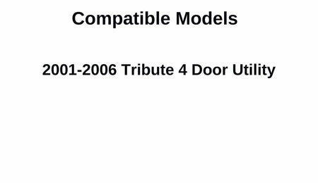 Driver Left Side Rear Door Window Door Glass Compatible with Mazda Tribute 2001-2006 4 Door Models