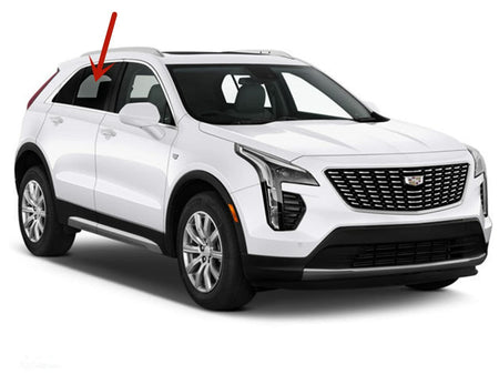Passenger Right Side Rear Door Window Door Glass Compatible with Cadillac XT4 2019-2025 Models