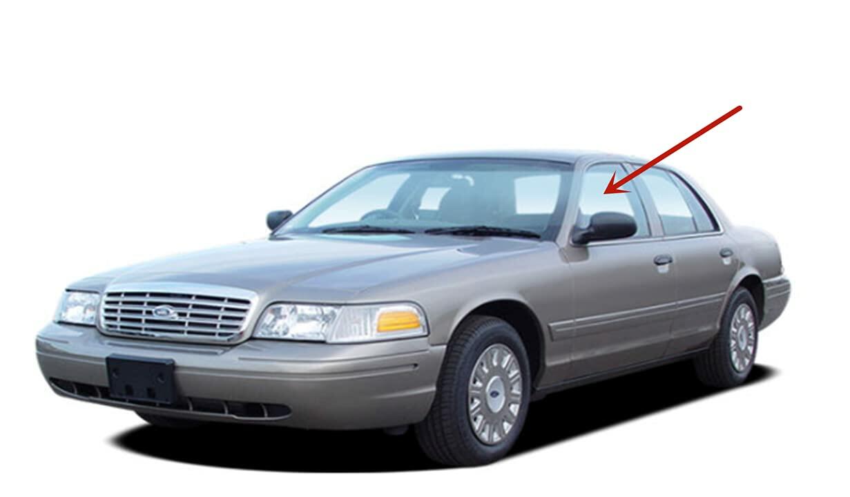 Tempered Driver Left Side Front Door Window Door Glass Compatible with Mercury Grand Marquis/Mercury Marauder 1992-2011 Models