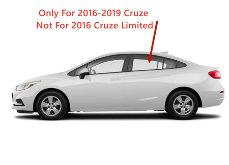 Tempered Driver Left Side Rear Door Window Door Glass Compatible with Chevrolet Cruze 2016-2019 Models (Not For 2016 Cruze Limited)