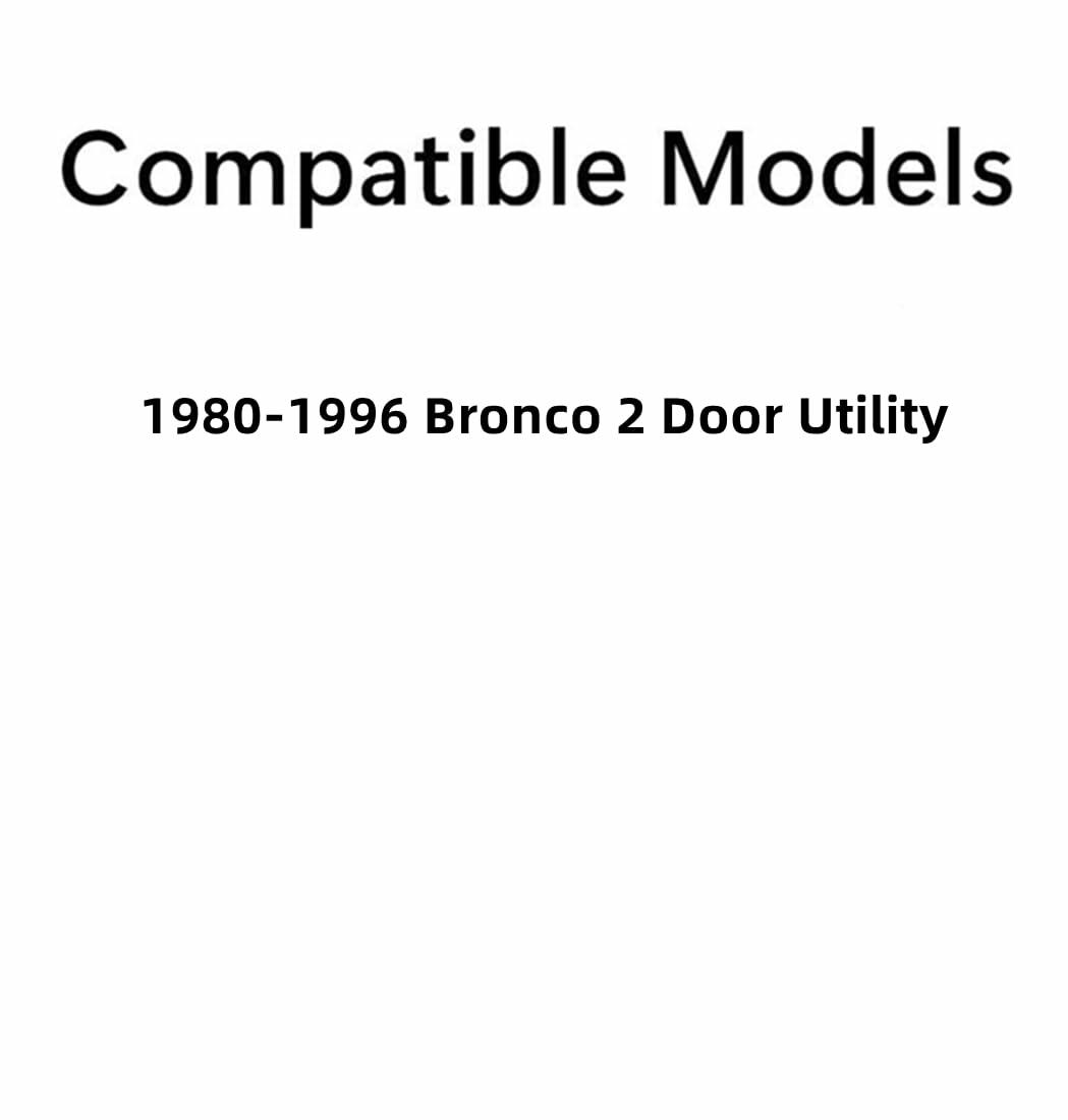 Power Drop Down Style Back Window Back Glass Compatible with Ford Bronco 1980-1996 Models