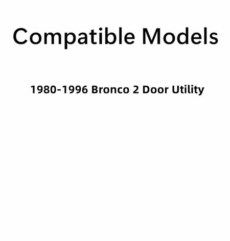 Power Drop Down Style Back Window Back Glass Compatible with Ford Bronco 1980-1996 Models