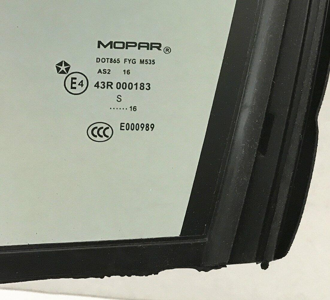 OEM Driver Left Side Rear Vent Window Vent Glass Compatible with Dodge Charger 2011-2023 Models