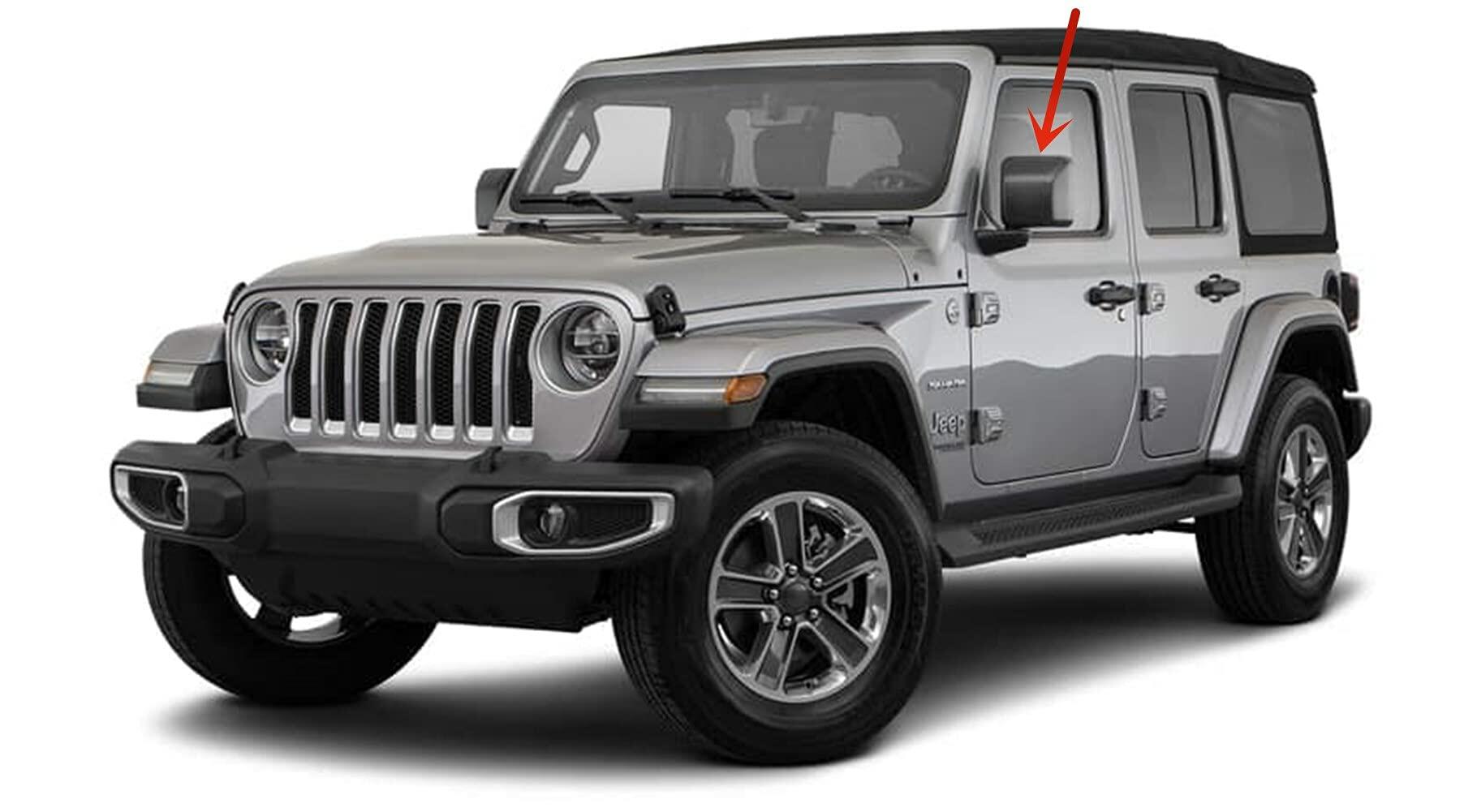 Tempered Driver Left Side Front Door Window Door Glass Compatible with Jeep Wrangler 2018-2026 / Gladiator 2020-2026 Models