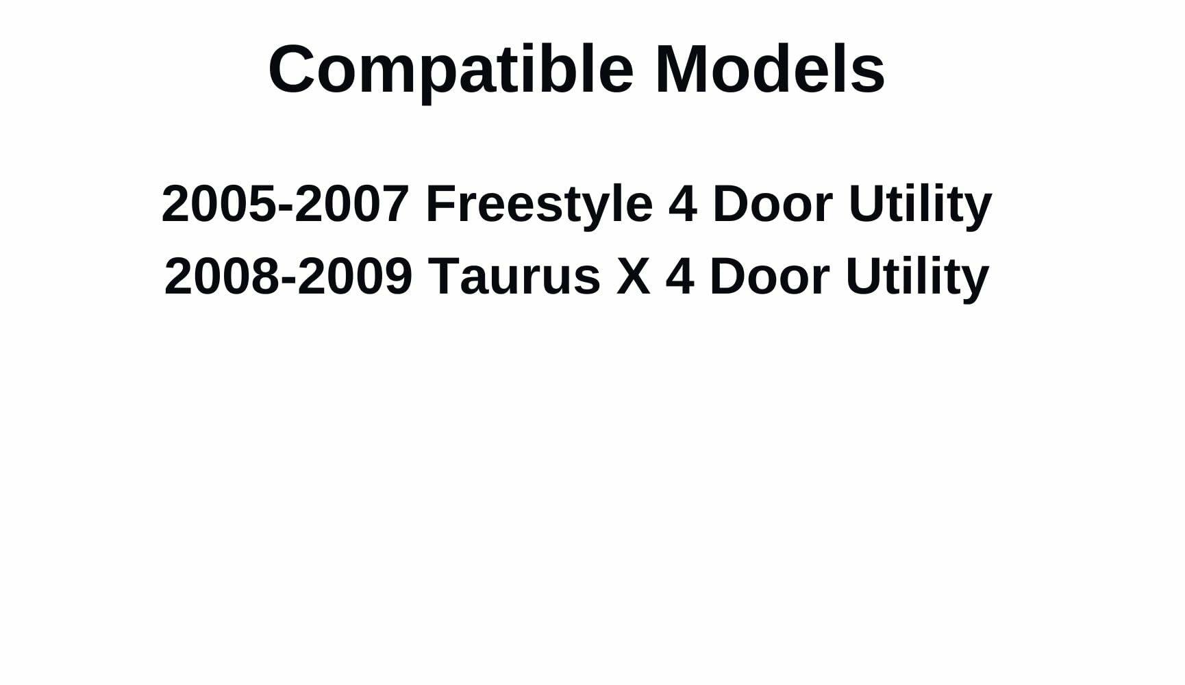 Privacy Passenger Right Side Rear Door Window Door Glass Compatible with Ford Freestyle 2005-2007 Models/Ford Taurus X 2008-2009 Models