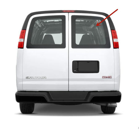 Stationary Back Window Back Glass Passenger Right Side Compatible with Chevrolet Express/GMC Savana 1996-2002 Models