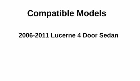 Laminated Passenger Right Side Rear Door Window Door Glass Compatible with Buick Lucerne 2006-2011 Models