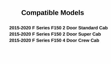 Privacy Stationary Back Window Back Glass Compatible with Ford F150 Pickup 2015-2020 Models