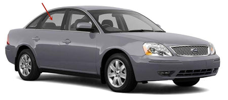 Passenger Right Side Rear Door Window Door Glass Compatible with Ford Five Hundred/Mercury Montego 4 Door Sedan 2005-2007 Models