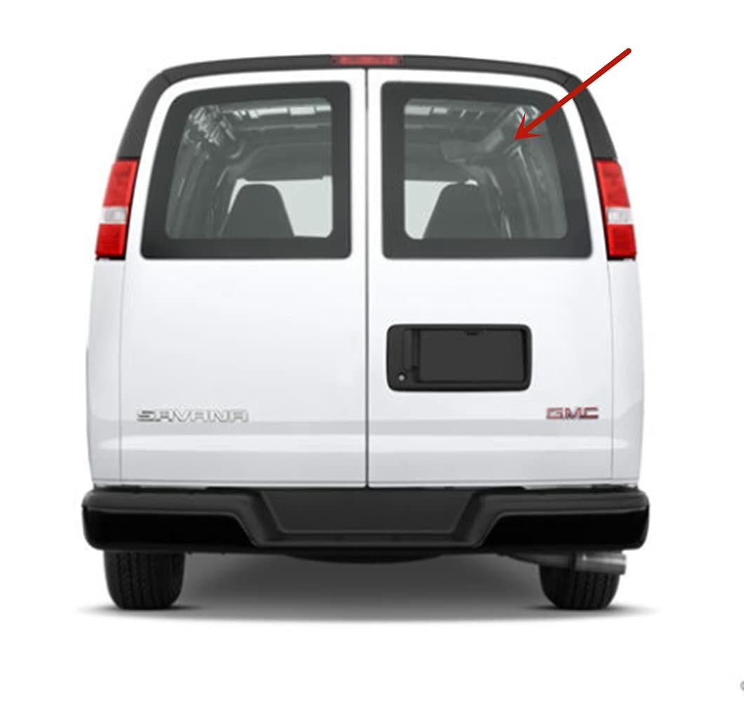 Stationary Back Window Back Glass Passenger Right Side Compatible with Chevrolet Express/GMC Savana 1996-2025 Models