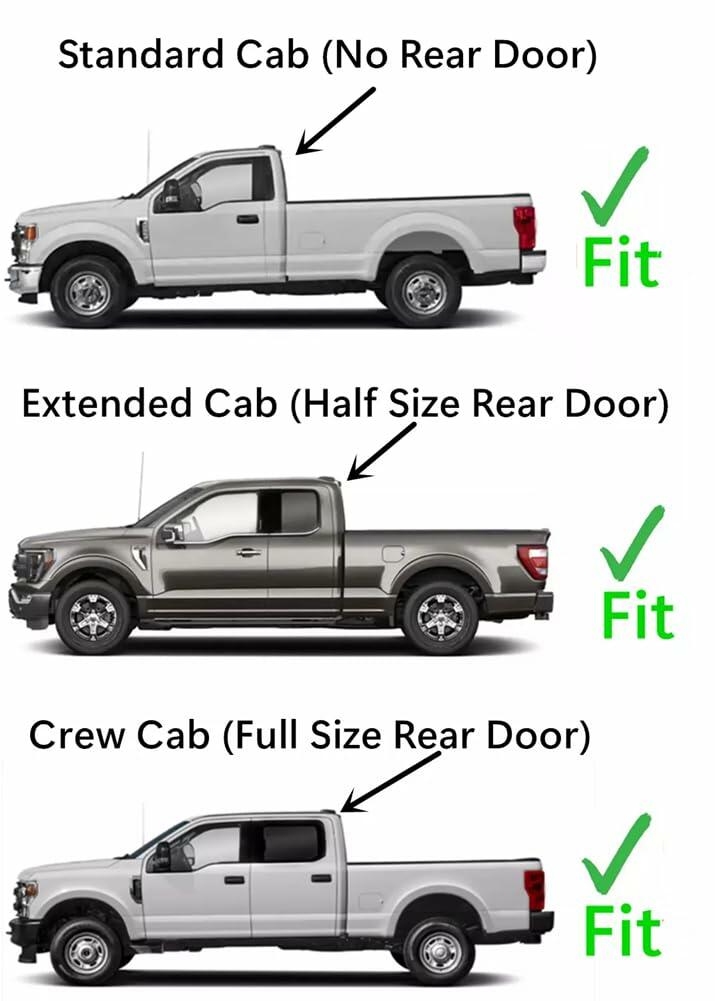 Privacy Heated Stationary Back Window Back Glass Compatible with Ford F150 Pickup 2015-2020 Models