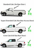 NAGD Stationary Rear Back Window Glass, Clear, Tempered Glass, Compatible with Ford F150 (1997-2003), F250LD (1997-1999), F150 Heritage (2004), Truck