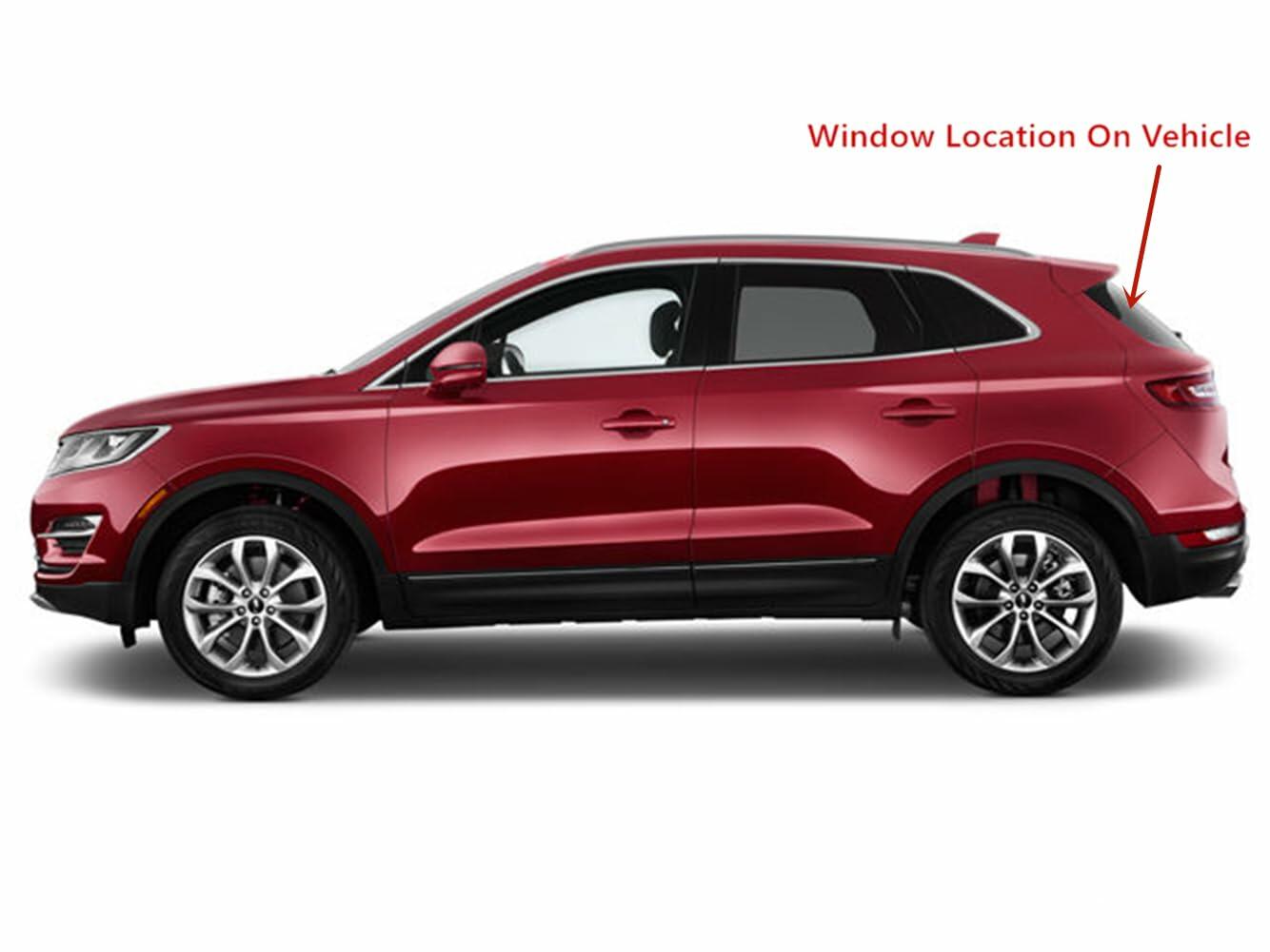 Without Antenna Style Heated Back Window Back Liftgate Glass Compatible with Lincoln MKC 2015-2019 Models