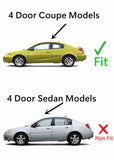 Driver Left Side Door Window Door Glass Compatible with Saturn Ion 4 Door Coupe 2003-2007 Models