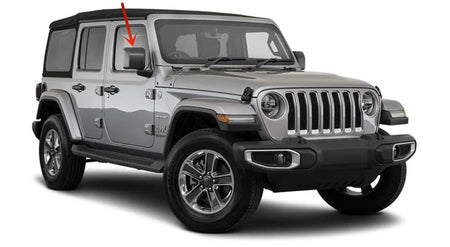 Tempered Passenger Right Side Front Door Window Door Glass Compatible with Jeep Wrangler 2018-2026 / Gladiator 2020-2026 Models