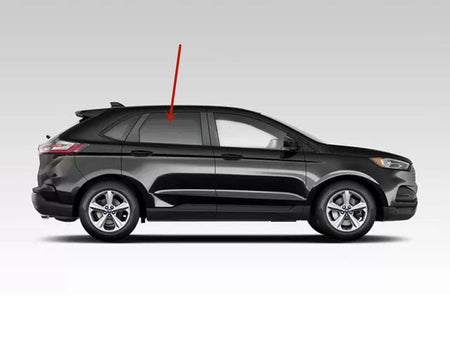 Passenger Right Side Rear Door Window Door Glass Compatible with Ford Edge 2015-2024 Models