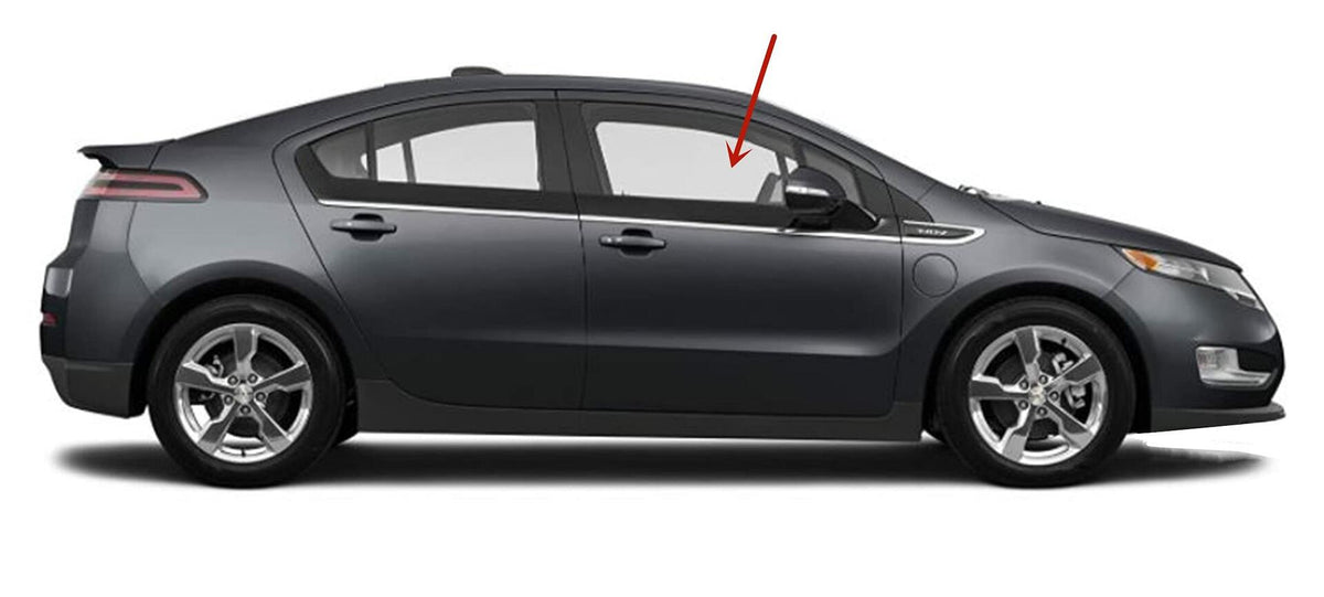 Passenger Right Side Front Door Window Door Glass Compatible with Chevrolet Volt 2011-2015 Models