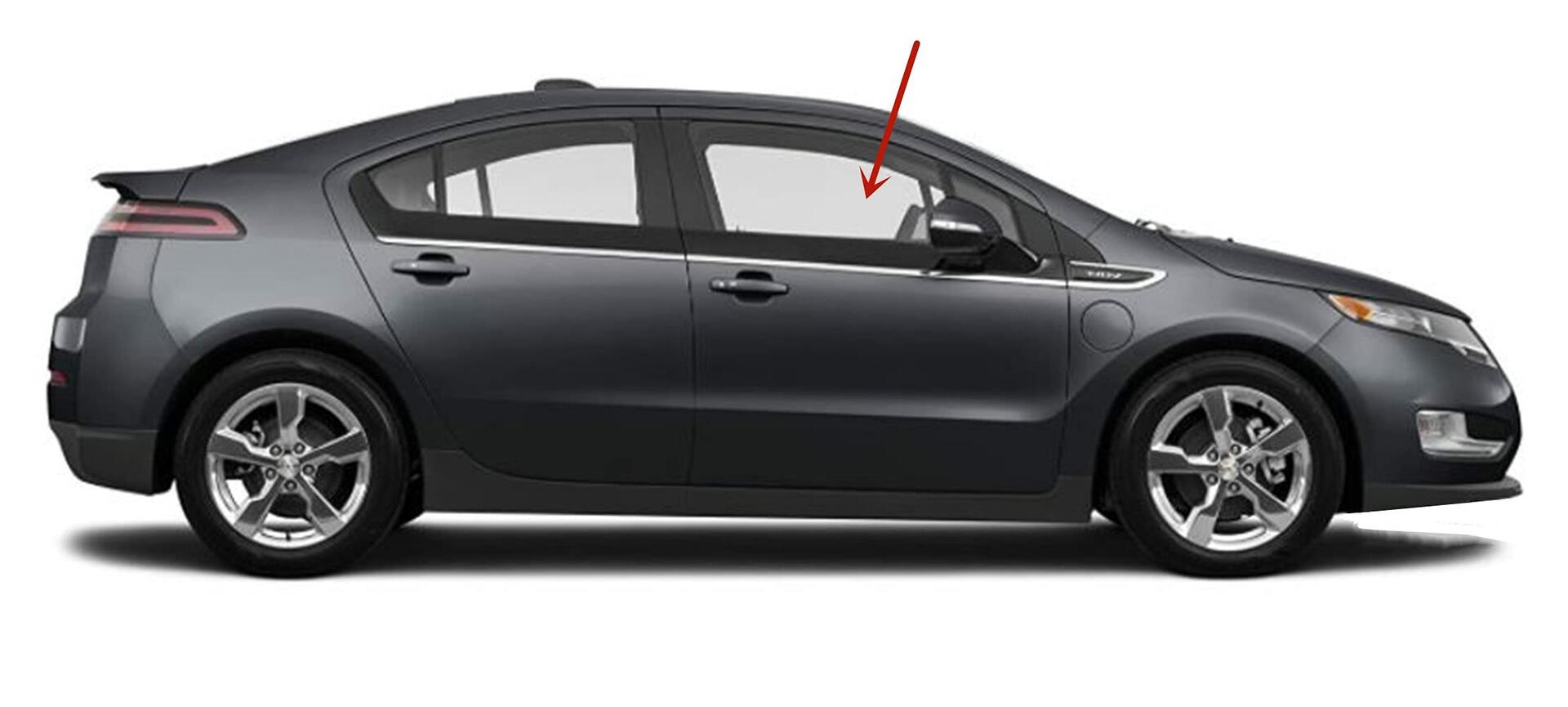 Passenger Right Side Front Door Window Door Glass Compatible with Chevrolet Volt 2011-2015 Models