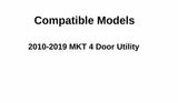 Driver Left Side Rear Door Window Door Glass Compatible with Lincoln MKT 2010-2019 Models