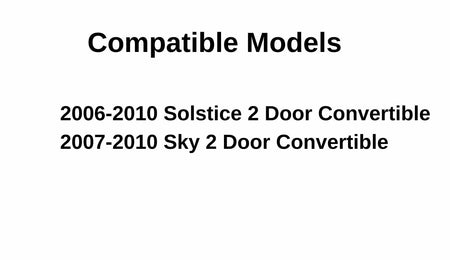 Models Driver Left Side Door Window Door Glass Compatible with Saturn Sky/Pontiac Solstice 2006-2010 2 Door Convertible