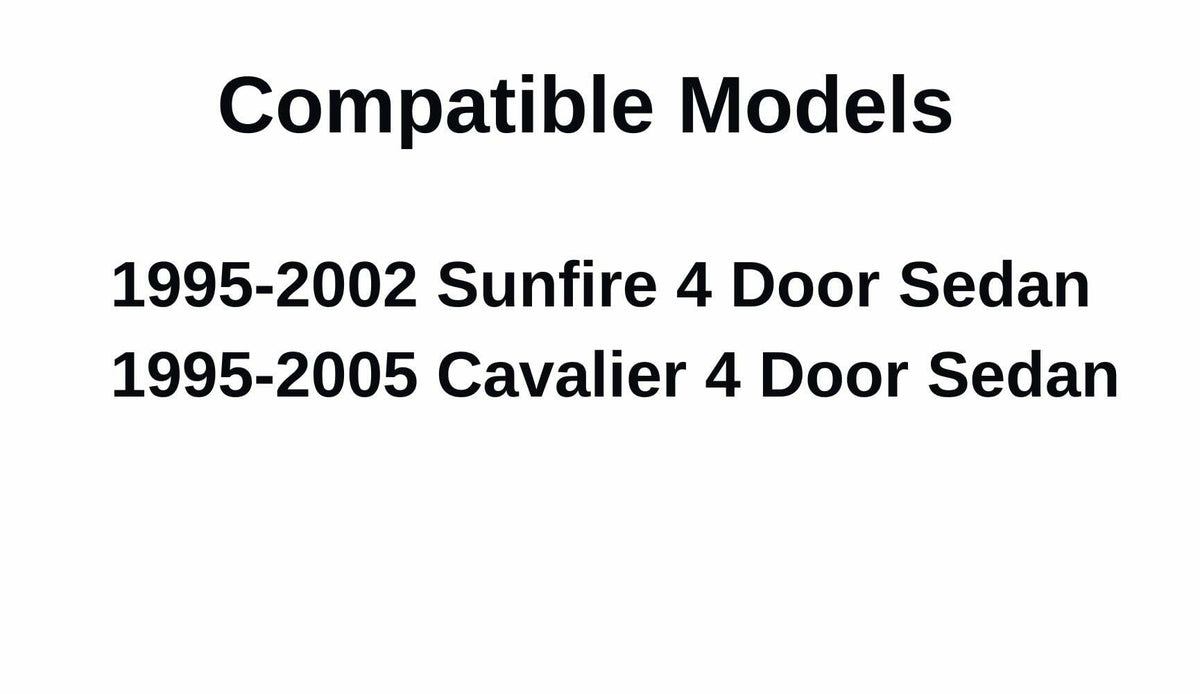 Heated Back Window Back Glass Compatible with Chevrolet Cavalier 1995-2005/Pontiac Sunfire 1995-2002 4 Door Sedan Models