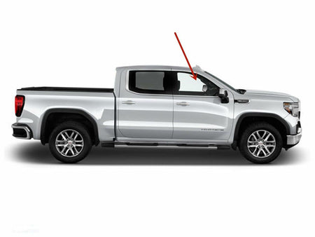 Passenger Right Side Front Door Window Door Glass Compatible with GMC Sierra/Chevrolet Silverado 1500 4 Door Crew/Extended Cab 2019-2026 Models