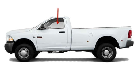 Tempered Driver Left Side Door Window Door Glass Compatible with Dodge/Ram 1500 2009-2018 & 1500Classic 2019-2024 & 2500 3500 3500Cab/Chs 4500 5500 2011-2026 2-Door Standard Cab Pickup Models Only
