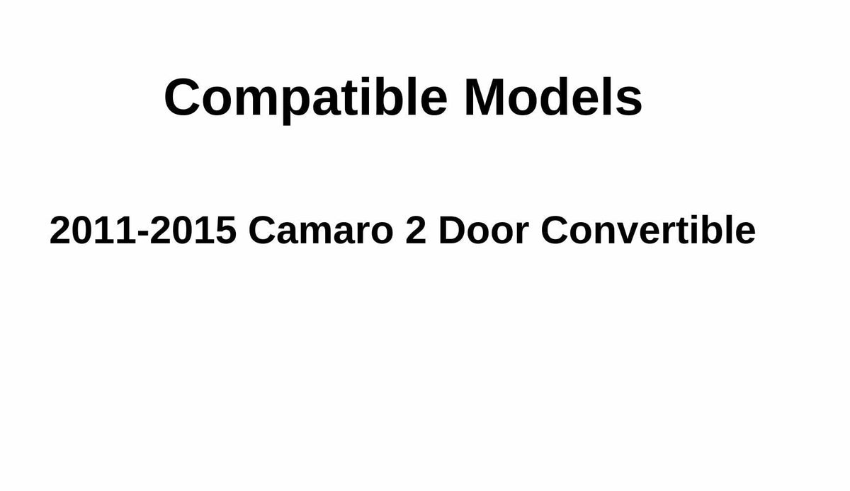 Passenger Right Side Door Window Door Glass Compatible with Chevrolet Camaro 2 Door Convertible 2011-2015 Models