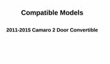 Passenger Right Side Door Window Door Glass Compatible with Chevrolet Camaro 2 Door Convertible 2011-2015 Models