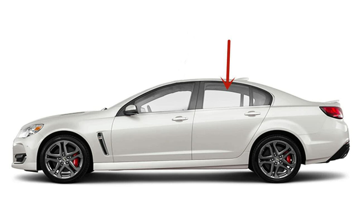 Driver Left Side Rear Door Window Door Glass Compatible with Chevrolet SS 2014-2017 US Models Only