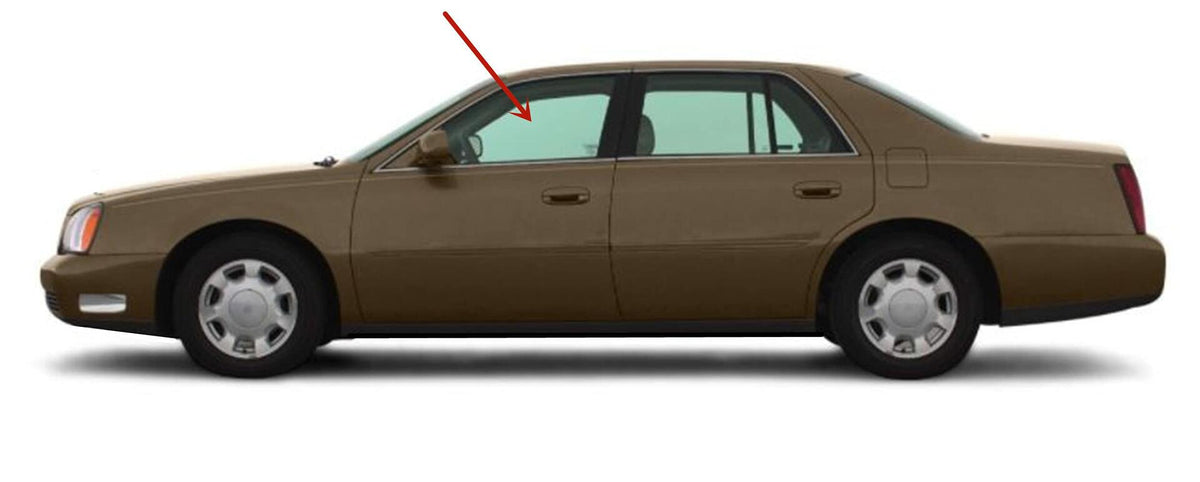 Driver Left Side Front Door Window Door Glass Compatible with Cadillac Deville 4 Door Sedan 1994-1999 Models