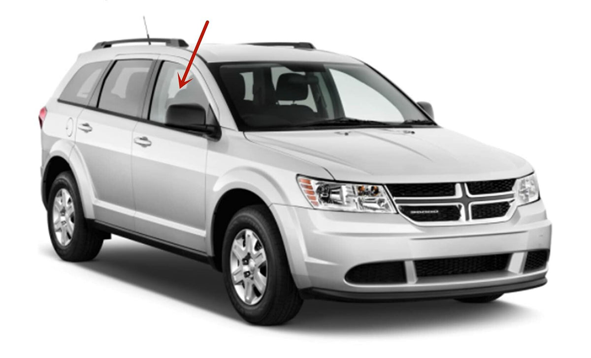 Passenger Right Side Front Door Window Door Glass Compatible with Dodge Journey 2009-2020 Models