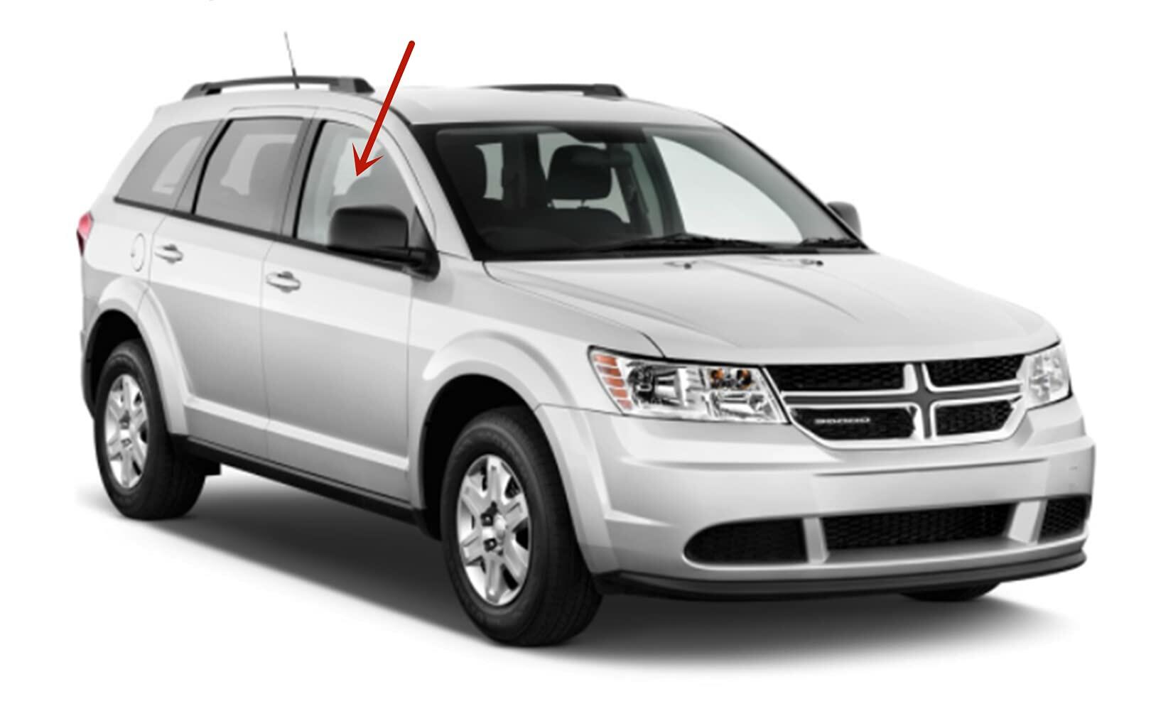 Passenger Right Side Front Door Window Door Glass Compatible with Dodge Journey 2009-2020 Models